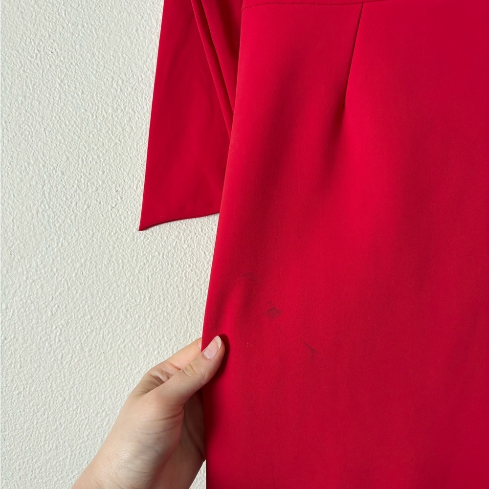 La Petite Robe di Chiara Boni Red Kimina One Shoulder Red Ruffle Gown Dress 10 - Picture 11 of 12